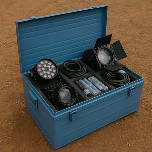 Coffre métallique sécurisé pour matériel scénique