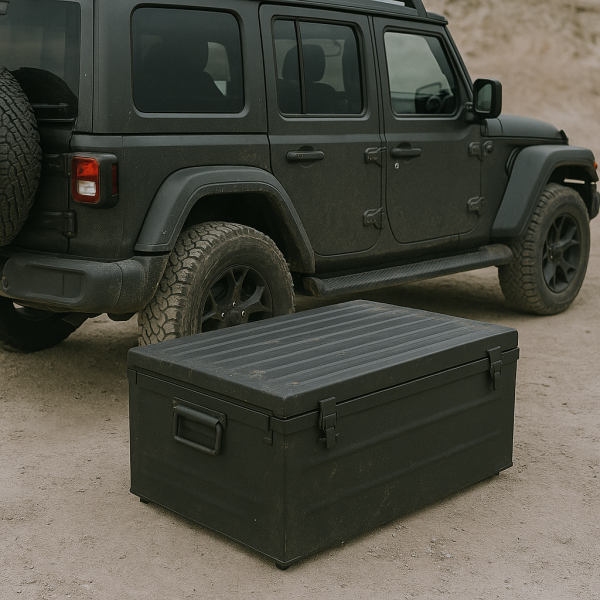 Cantine métallique militaire étanche pour 4x4 