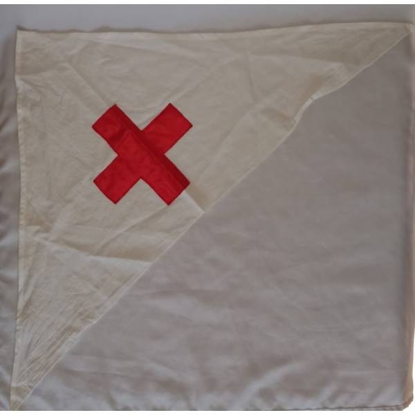 Coiffe tissu Nurse infirmière hôpital US Red Cross WW2 authentique