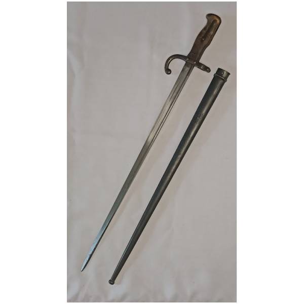 Baïonnette Gras 1878 STEYR pour fusil 1874, pièce authentique 14-18.