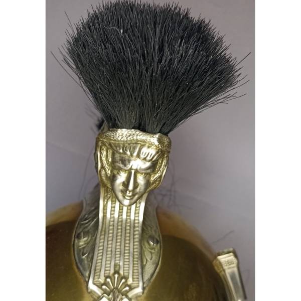 Authentique Casque de Gendarme Monté Modèle 1912 de la Première Guerre Mondiale : Pièce de Collection Rare pour les Passionnés d'Histoire Militaire Française