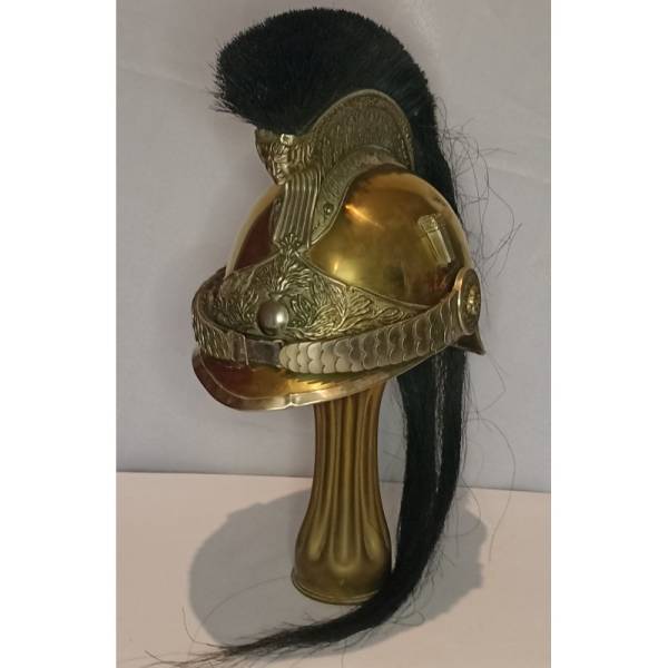 Authentique Casque de Gendarme Monté Modèle 1912 de la Première Guerre Mondiale : Pièce de Collection Rare pour les Passionnés d'Histoire Militaire Française