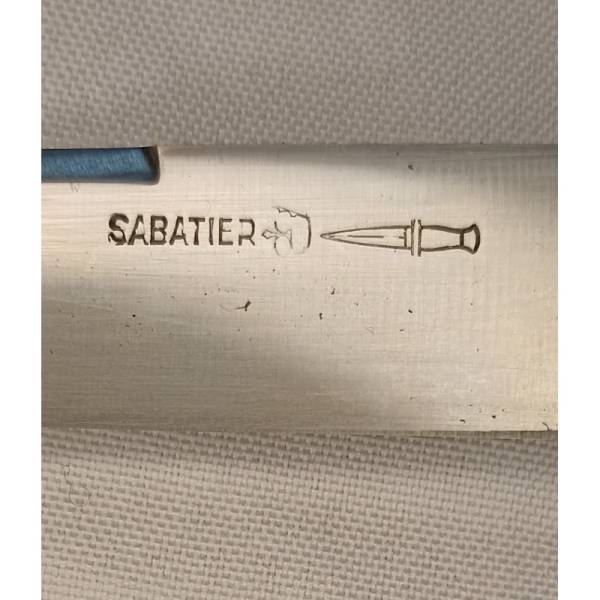 couteau de chasse SABATIER avec manche en corne naturelle des années 40/5
