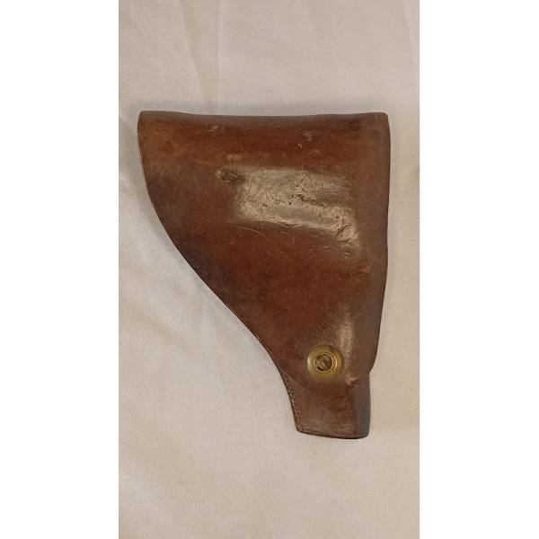 Étui cuir vintage pour pistolet MAB 6.35 civil années 30/50. Accessoire rare.