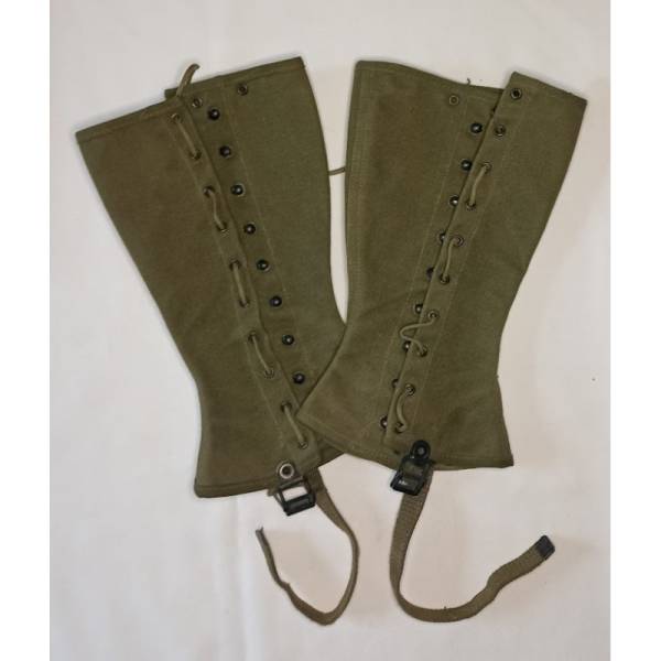 paire de guêtres US taille 2-R datée 1944, leggins OD