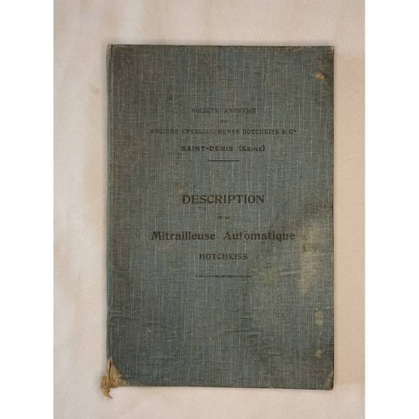 manuel militaire HOTCHKISS