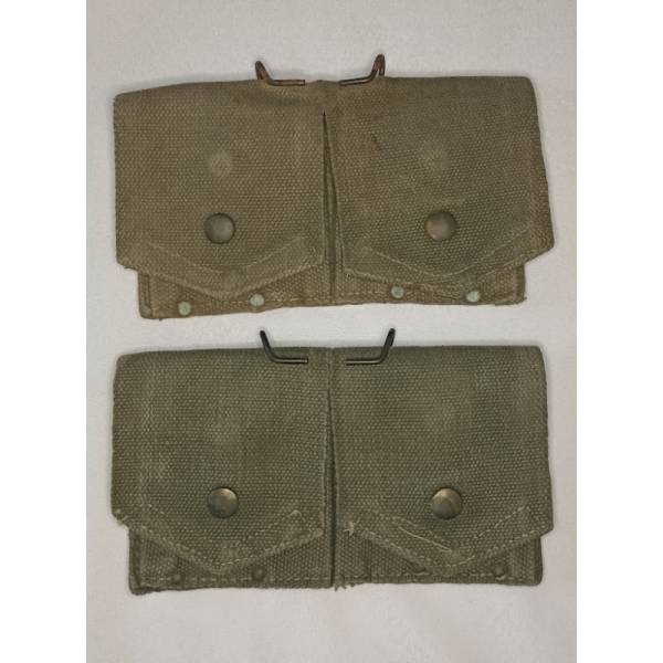  paire de cartouchières en toile TAP modèle 1951